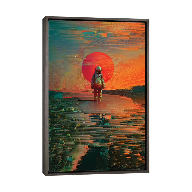 The Blast par Nicepurge-impression, H 26 po x l 18 po x 1,5 po, Cadre rustique foncé