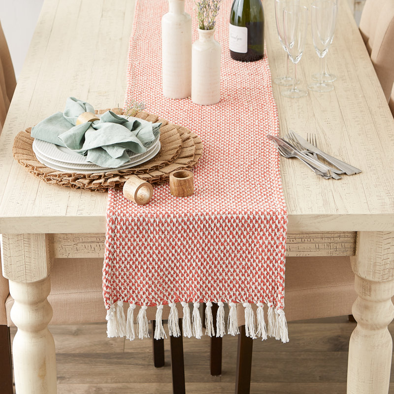 Destainy Solid Table Runner,  72'' x 15'', Light Orange