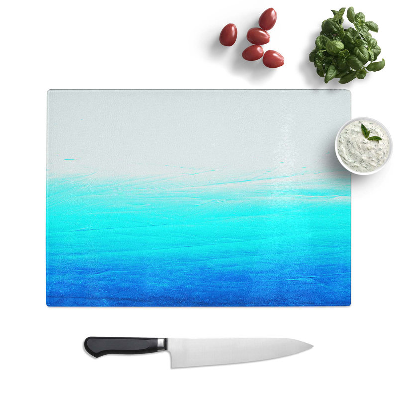 Tempered Glass Shades Chopping Board, 39 cm W x 28.5 cm L