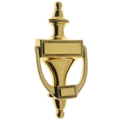 Solid Brass Beaded Knocker