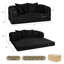 Canapé-lit pliable pour deux personnes en tissu-909944174