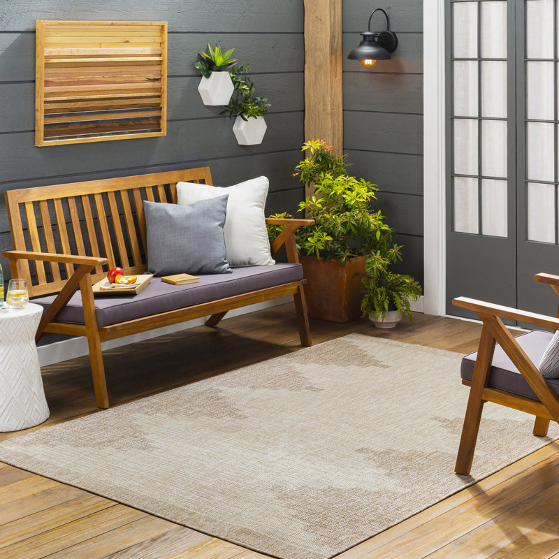 Marion Indoor & Outdoor Boho Beige Rug, Rectangle 200 x 275cm