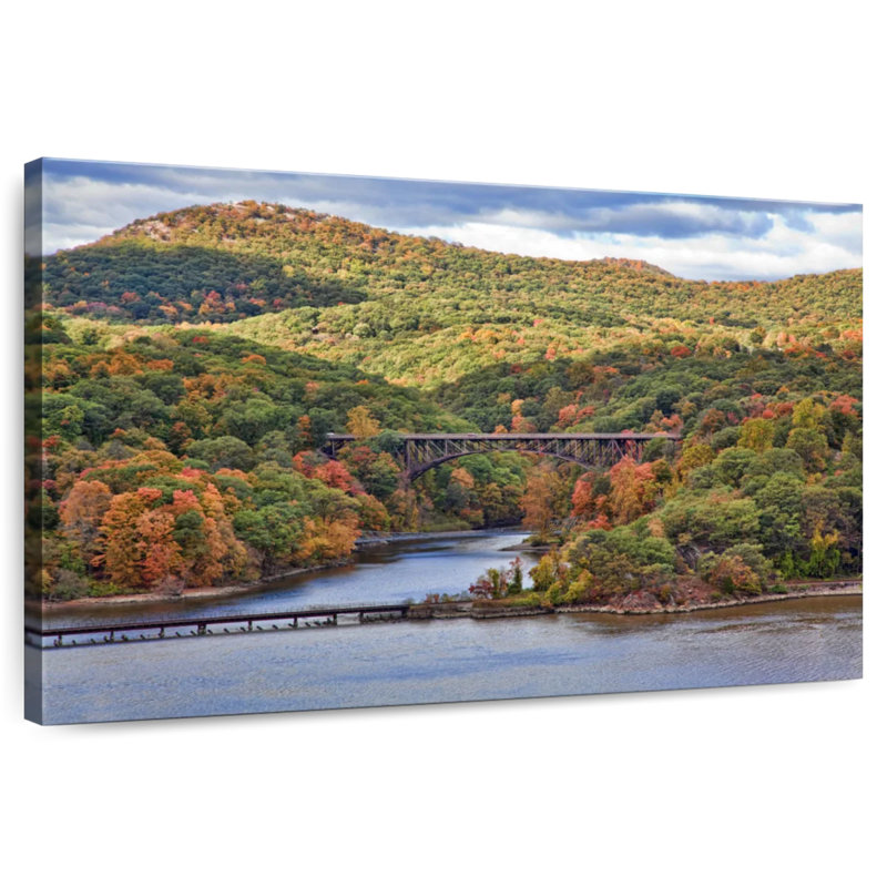 Alvord traversant la rivière Hudson Valley, H 34 po x l 51 po