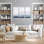 Coastal Retreat Cool Horizon Triptych