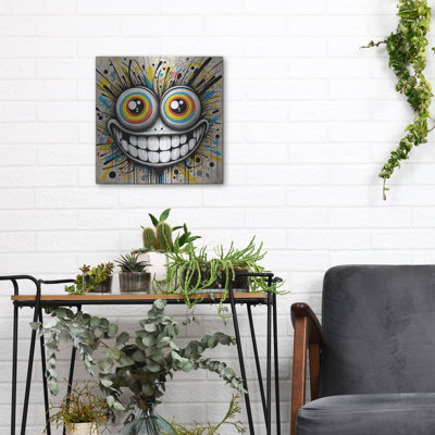 'Smile' by Rey Klimt Metal Wall Art