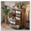 Grande armoire d'appoint vintage avec motifs sculptés