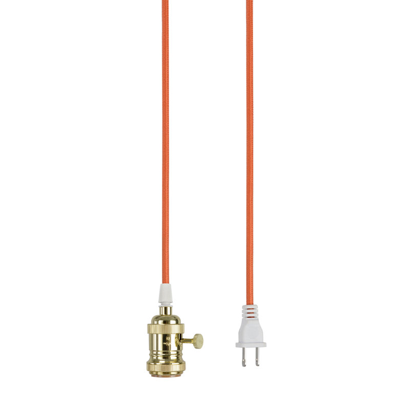 Luminaire suspendu 1 lumière à 1 lumière, Orange