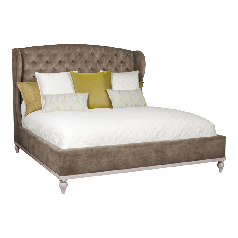 Emma King Bed, Nadia Earth, Dove Gray, No