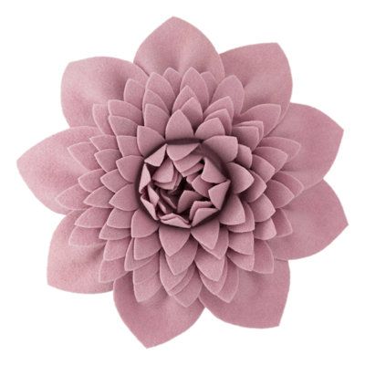 Decorative 3D Flower Throw Pillow Handmade Accent Cushion
