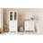 67.57" Tall Bathroom Storage Cabinet & 30" Bathroom Vanity With Sink Combo, Freestanding Modern Cabinet Set With Glass Doors, Drawer Storage, Adjustable Shelves & Soft-Close Design-2013249064