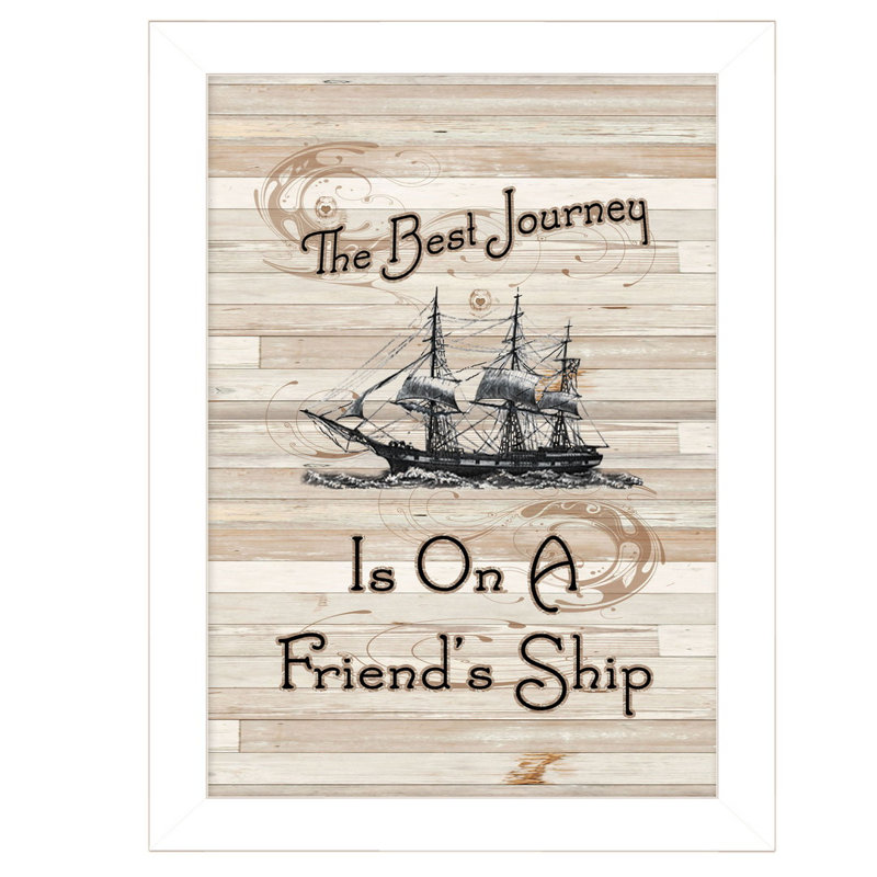 'Friendship Journey' Framed Graphic Art Print