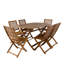 East Providence 6-Person Wooden Patio Dining Set