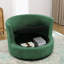 Fauteuil demi-tonneau pivotant avec rangement caché Chenille-1996722038