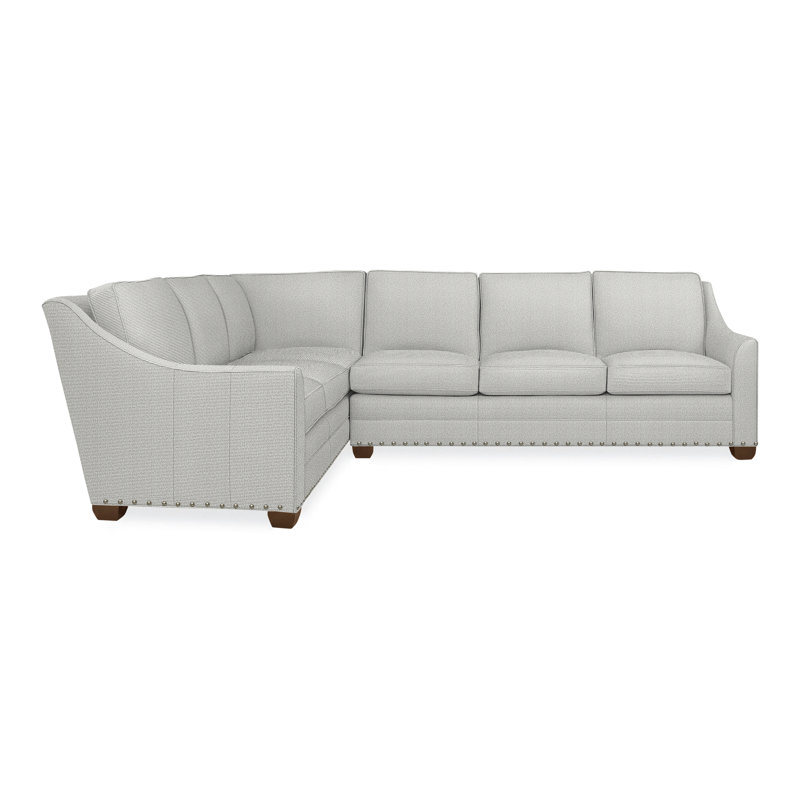 American Bungalow 2-Piece Nicholas Sectional, Yes, Havana, Callaloo Cotton
