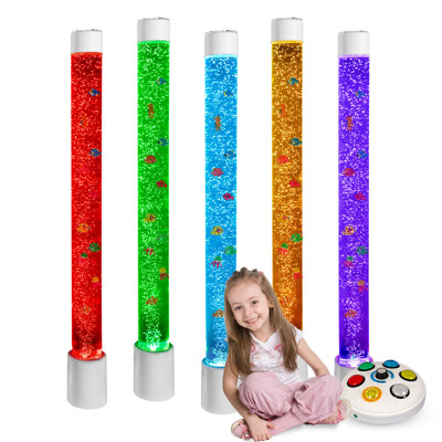 Bubble Lamp Night Light – Color-Changing With Fake Fish Effect, Compatible With Round Controller – Bubble Tube Lamp For Sensory Rooms And Kids’ Bedroom (Bubble Tube 6Ft)