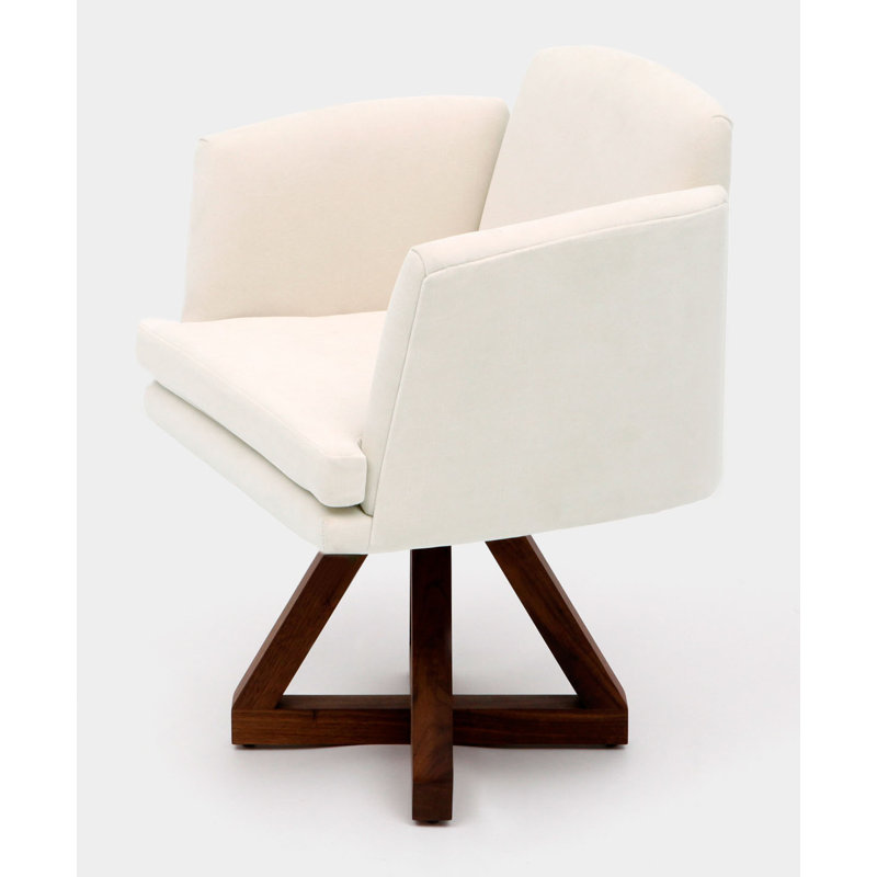 Allison Upholstered Arm Chair, Eggshell