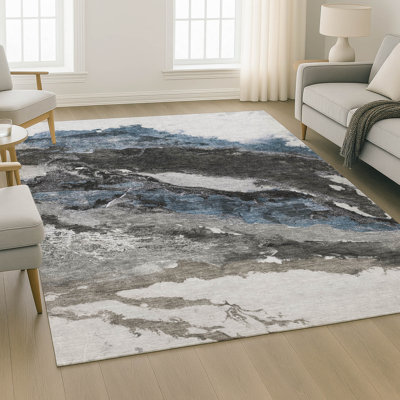 Premium Machine Washable Mayfield Abstract Rug