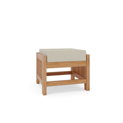 Crider Summer Teak Outdoor Ottoman