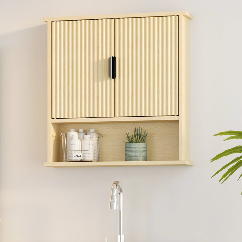 Wall-Mounted Bathroom Cabinet Medicine Cabinet, Natural