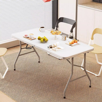 6 Foot Portable Folding Table With Lock & Carrying Handle