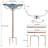 Glass Mosaic Birdbath