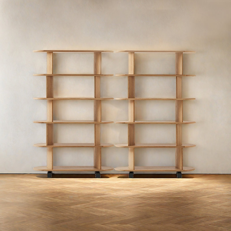 European Style Simple Multi-Tier Bookcase, (10 Shelves) 73.23" H x 47.24" W x 14.17" D