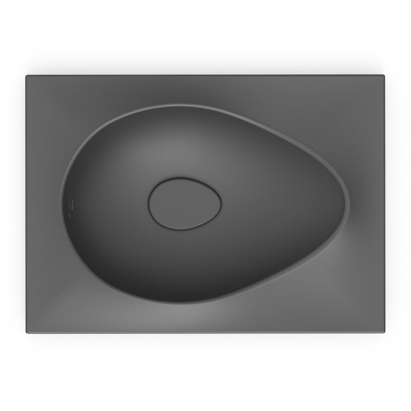 RUY OHTAKE SEMI-RECESSED SINK, WHITE, Graphite
