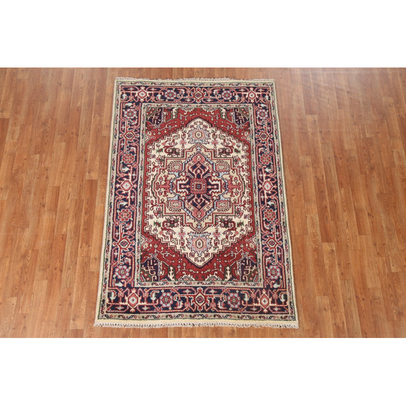 One-of-a-Kind 4' X 5'11" Wool Area Rug in