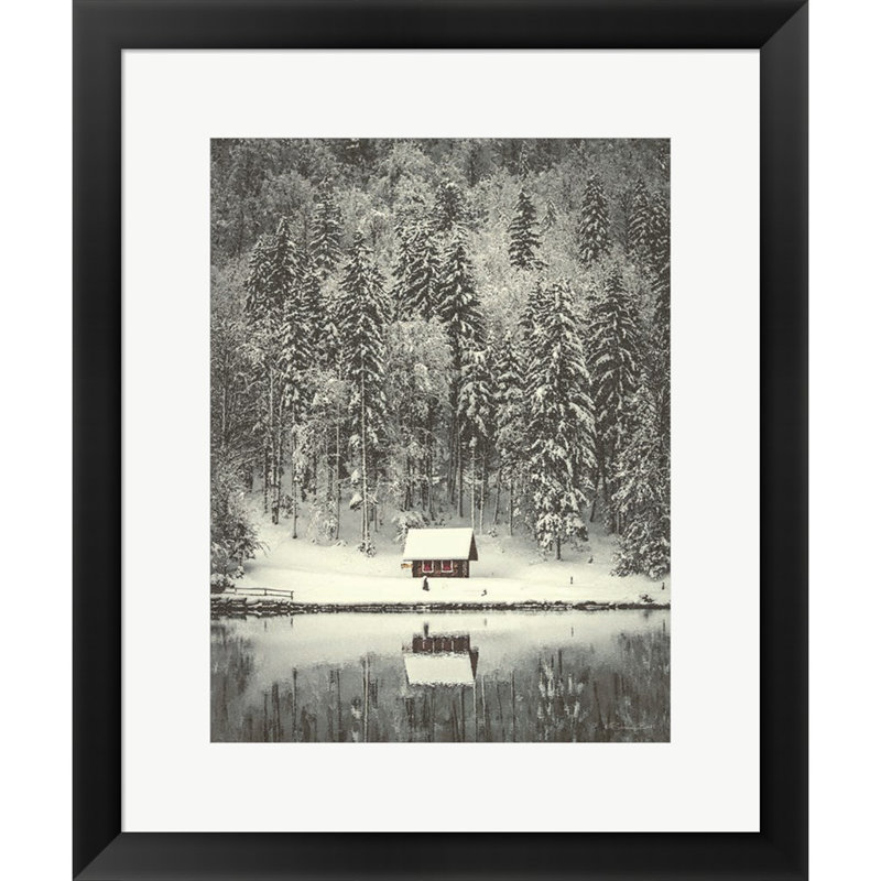 «Cabin in the Woods» par Susan Ball - impression encadrée