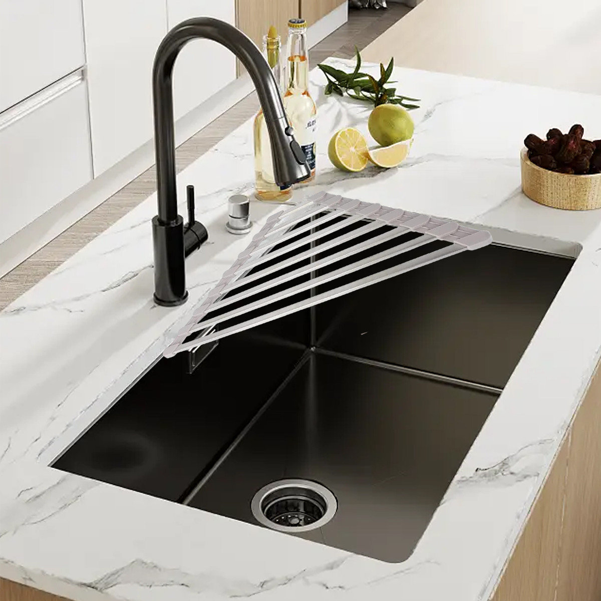 ZHILAI TENGSHUN TRADING INC Extra Large Stainless Steel Over the Sink Dish  Rack