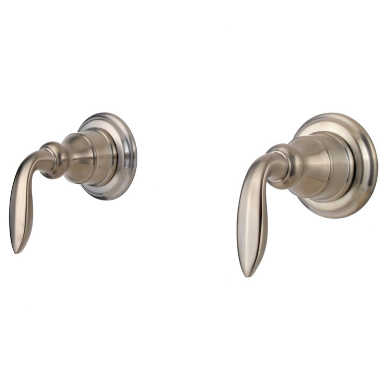 Avalon Double Handle Tub and Shower with Metal Lever Handles Trim