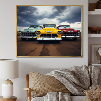 Pickup Truck Retro Rides I - Transportation Wall Art Living Room