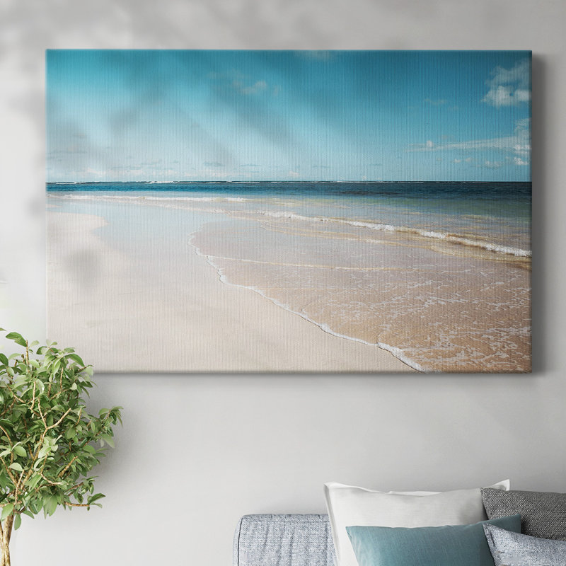 Plage de sucre sur toile tendue, H 24 po x l 36 po