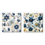 Lorimier - Ensemble de 2 collages carrés botaniques abstraits-101853442-101853436