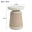Table d'appoint sculpturale moderne Mgo Sienna