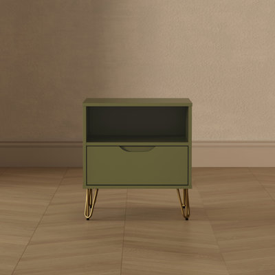 Table de chevet 1 tiroir Mid-Century Rockefeller