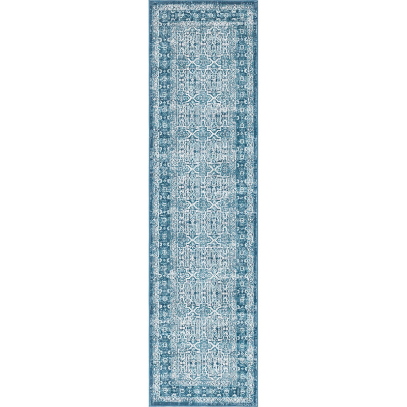 Geometric Indoor Rug, Runner 2'7" x 10'