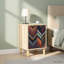 36cm W Engineered Wood Bedside Table