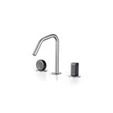 Acquaco Linki Io Deck Mount Three-Hole Widespread Bathroom Lavatory Faucet with 7-1/2'' Spout Reach