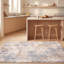 Tapis Dune moderne vieilli uni bleu-gris-beige, lavable en machine, antidérapant, à poils courts, pour intérieur et extérieur, adapté aux animaux domestiques, idéal pour le salon, la chambre, la salle à manger, l'entrée, le corridor ou le bureau.-420505644