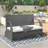 2-In-1 Convertible Picnic Upholstered Bench Table,57.1" Outdoor Loveseat,Portable Picnic Table Couch,Convertible To 4 Seats&1 Table,For Garden,Lawn,Backyard,Porch,Patio-921494358