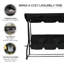 3 Person Porch Swing with Canopy