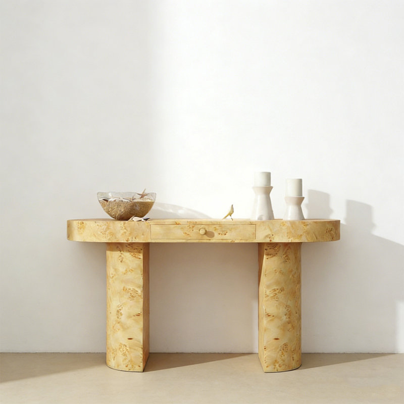 Console champêtre rétro, Bois naturel