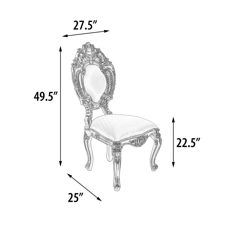 Chaise d'appoint Franek Platine