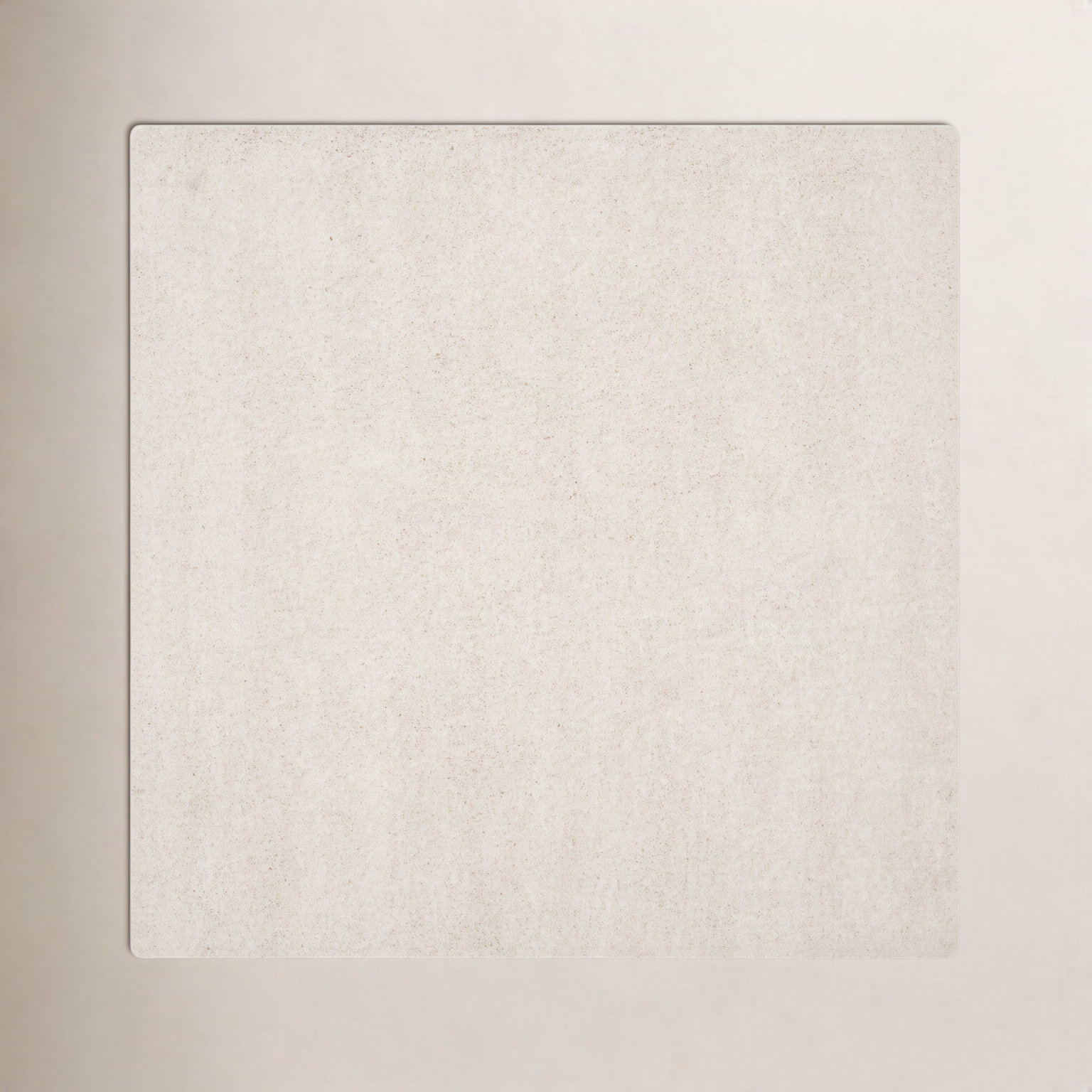 Ivory Shag Rug, Square 9'