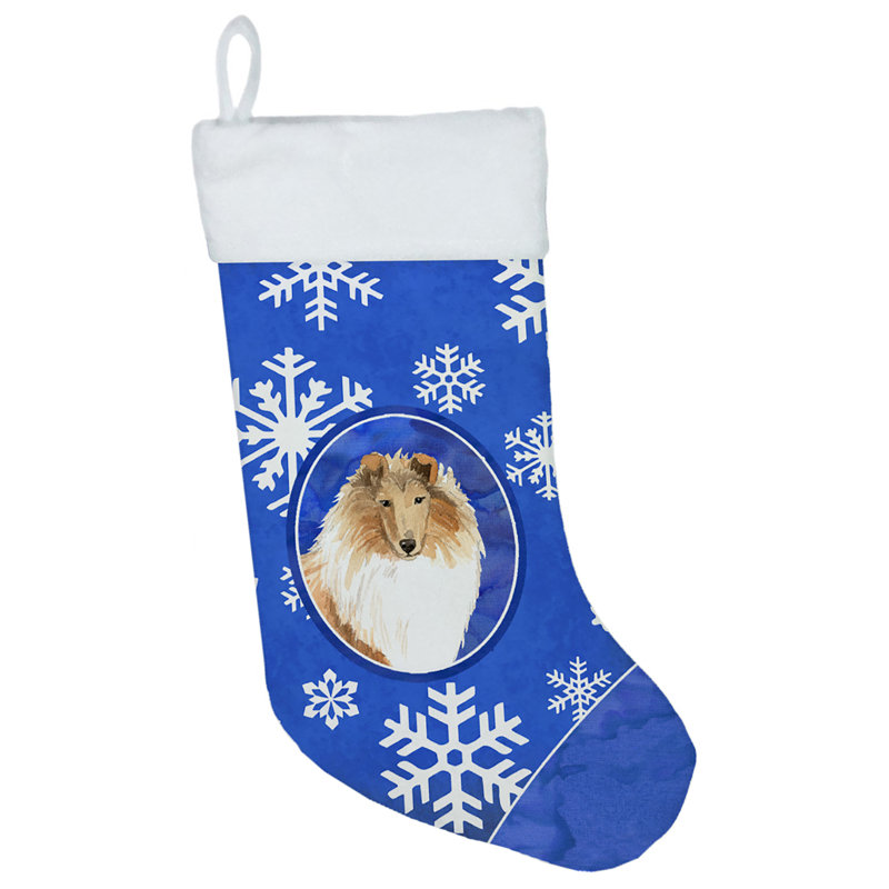 Chaussette de noël winter flocons de noël, Colley