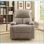 Fauteuils inclinables avec porte-gobelet & amp; Poignée de verrouillage externe | Gris | Lin, métal