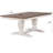 Claudell 7-Piece Rectangle Solid Wood Extendable Dining Set in White and Brown With An 18"Takeout  Leaf-1624275855-1624275852-1624275850