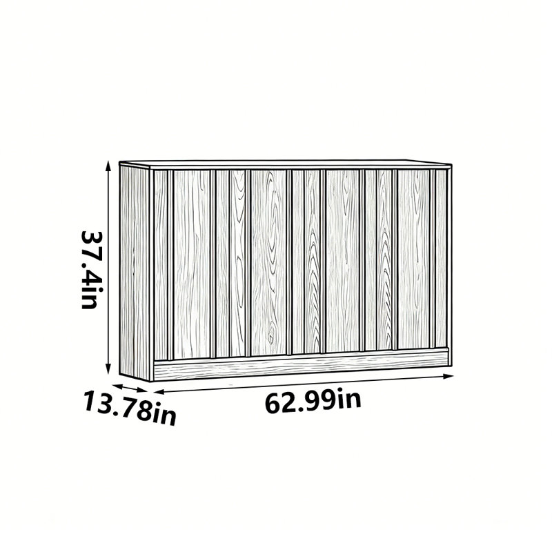 Armoire à chaussures pratique et populaire, Bois brun foncé