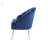 Velvet Wingback Accent Chair